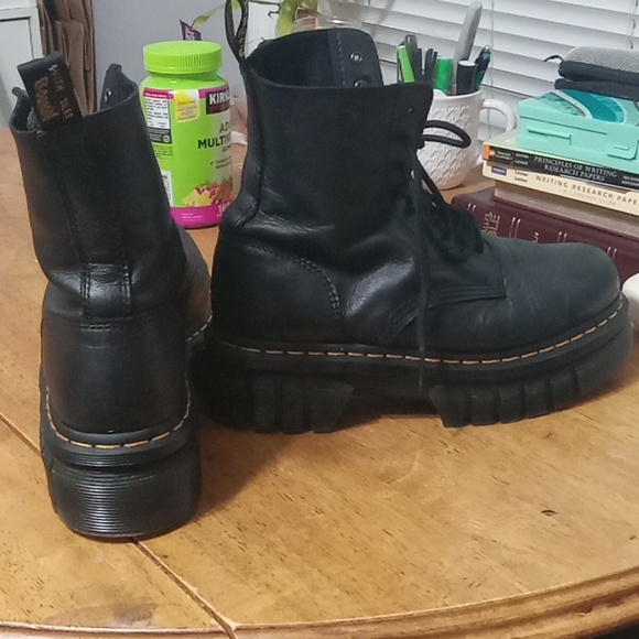 Dr. Martens Black Audrick 8-Eye Boots - Picture 7 of 16